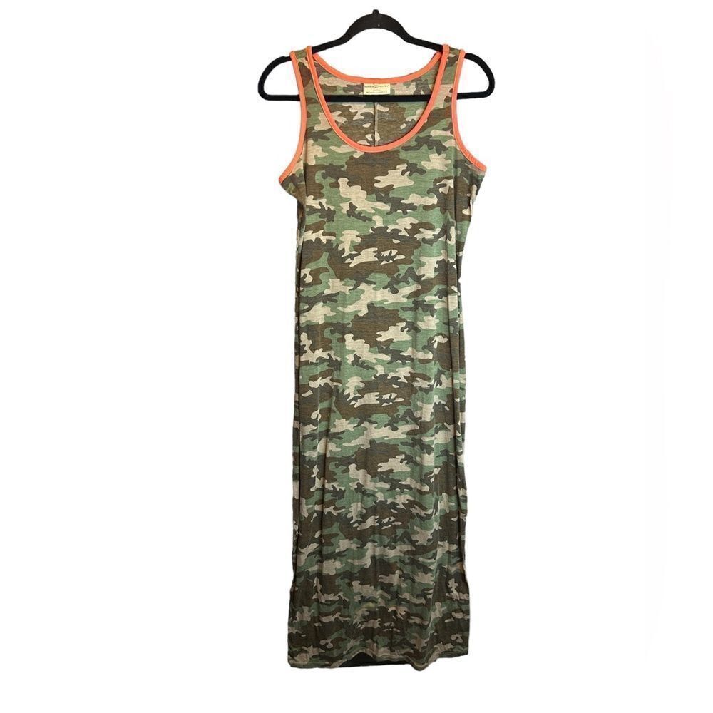5 for $25🔥Medium Bobbie Brooks Camouflage‎ & Pink Maxi Dress
